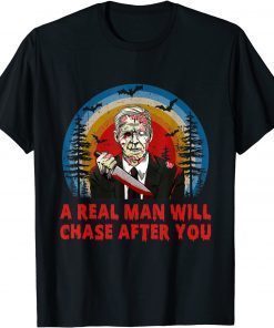 Classic Biden Horror American Zombie Story Halloween Retro Vintage T-Shirt