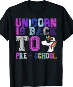 Uniconr Is Back To Fre School Funny, And Happy Hallooween T-Shirt