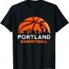 Vintage Portland City Basketball Retro Sports Lover Unisex T-Shirt