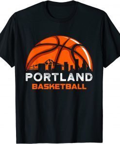 Vintage Portland City Basketball Retro Sports Lover Unisex T-Shirt