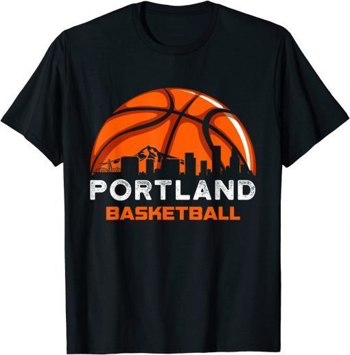 Vintage Portland City Basketball Retro Sports Lover Unisex T-Shirt