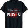 Biden Blood On His Hands - Bring Trump Back Biden Handprint T-Shirt