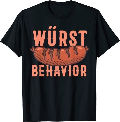 Oktoberfest Wurst Behavior German Beer and Bratwurst Party T-Shirt