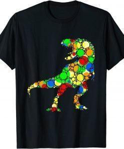 Colorful Polka Dot T Rex Dinosaur International Dot Day Gift TShirt