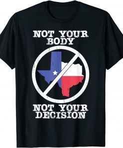 Boycott Texas Anti Texas My Body My Choice Her Body Her Law T-Shirt