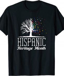 National Hispanic Heritage Month Tree Latin Culture Flags T-Shirt