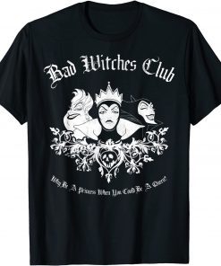Disney Villains Bad Witches Club Group Shot Graphic T-Shirt T-Shirt