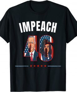 Funny Impeach 46 Anti Joe Biden Harris Republican Conservative T-Shirt