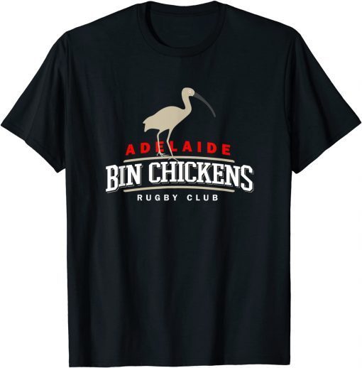 Official Adelaide Australia Bin Chickens Rugby Club Sports Logo T-Shirt