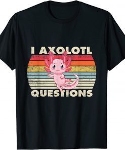 Retro 90s Axolotl Funny You Axolotl Questions T-Shirt