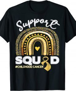 Childhood Cancer Support Squad Gold Ribbon T-Shirt