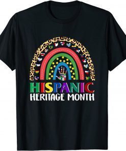 National Hispanic Heritage month Rainbow All Countries Flags T-Shirt