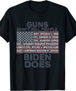 Classic Guns Don't Like Kill People Biden Does Flag T-Shirt
