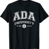 ADA University, Distressed Cardano Logo College Style Crypto T-Shirt