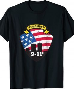 Remember 9/11 20th Anniversary Patriot Day 2021 Never Forget T-Shirt