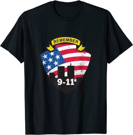 Remember 9/11 20th Anniversary Patriot Day 2021 Never Forget T-Shirt