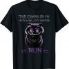 The Chain On My Mood Swing Just Snapped Run Cat Halloween T-Shirt