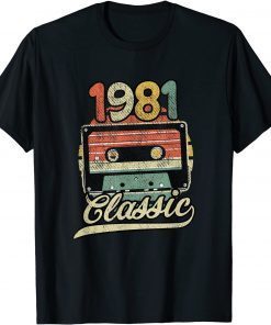 40th Birthday Gift Man 40th Vintage Classic March 1981 T-Shirt