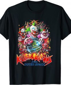 Scary Killer klowns from outer space alien Clown Halloween T-Shirt