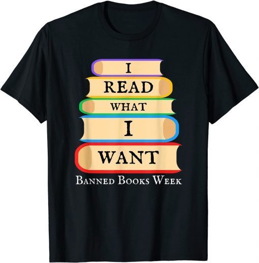 Vintage I Read What I Want Funny Book Lovers' Apparel T-Shirt