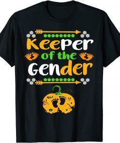 Halloween Keeper Of The Gender Reveal Baby Announcement T-Shirt