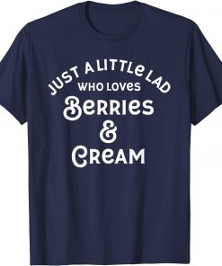 Official Just a little lad halloween costume berries and cream lover T-Shirt