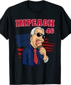 T-Shirt Impeach 46th President Joe Biden Republican Funny Ice Cream