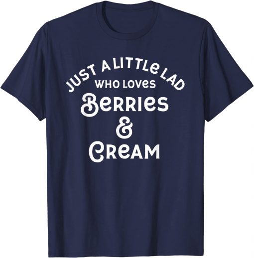 Official Just a little lad halloween costume berries and cream lover T-Shirt
