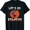 Pumpkin Sunglasses Let's Go Brandon Halloween T-Shirt