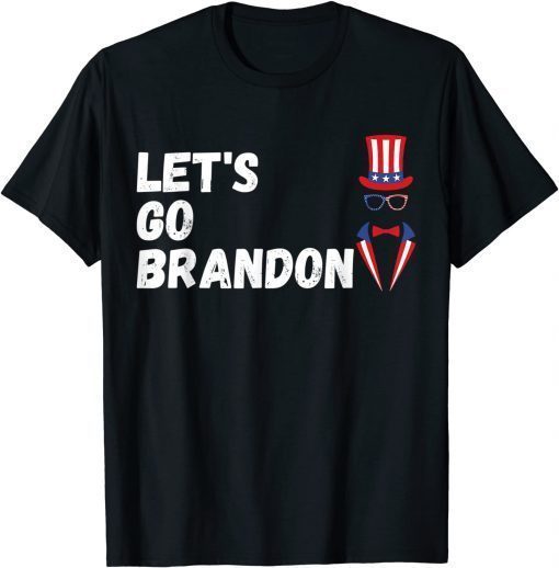 Funny Lets Go Brandon Let's Go Brandon Funny American Flag TShirt