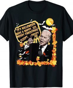 Biden Halloween Christmas Creepy Joe Anti Biden T-Shirt