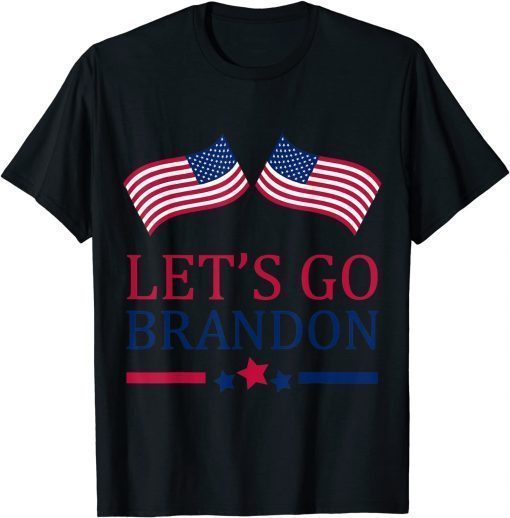 T-Shirt Anti Biden Let’s Go Brandon Conservative US Flag