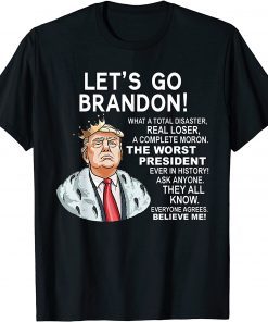 T-Shirt Fuck Biden Lets Go Brandon Let's Go Brandon Funny