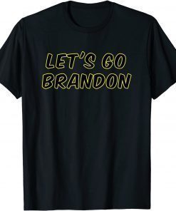 Classic Let's Go Brandon Conservative Anti Liberal US Flag T-Shirt