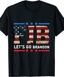 T-Shirt Let’s Go Brandon Conservative US Flag Funny