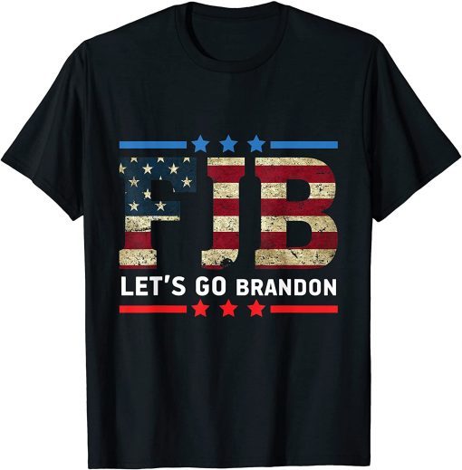 T-Shirt Let’s Go Brandon Conservative US Flag Funny