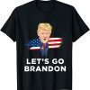 Classic Let's Go Brandon Tee Trump Conservative Anti Liberal US Flag T-Shirt