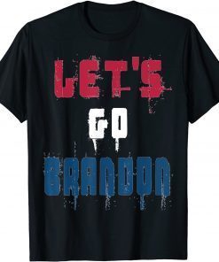 Official Distressed Let's Go Brandon Conservative Anti Liberal US T-Shirt