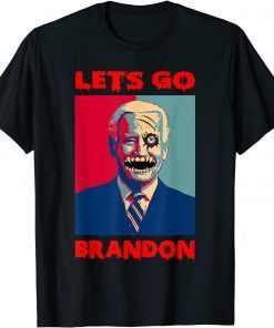 Classic Let's Go Brandon Horror Funny For Halloween T-Shirt