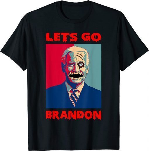 Classic Let's Go Brandon Horror Funny For Halloween T-Shirt