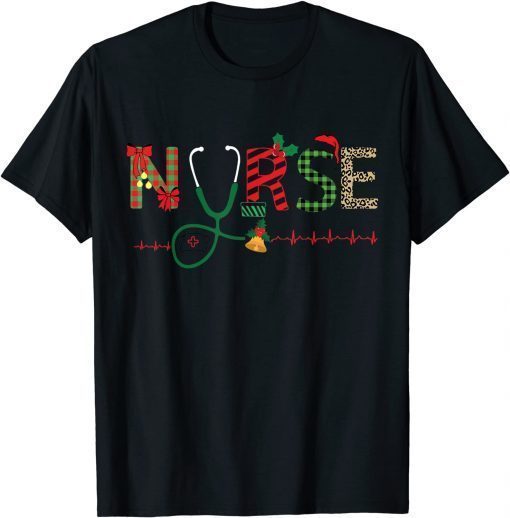 Nurse Chrsitmas 2021 Nurse Costume Christmas Nurse Matching T-Shirt