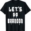 T-Shirt Distressed Let's Go Brandon Conservative Anti Liberal US