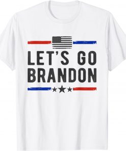 Official Let's Go Brandon Conservative Anti Liberal US Flag T-Shirt