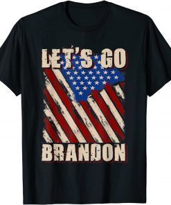 2021 Fuck Biden Let's Go Brandon Tee Conservative Anti Liberal US Flag T-Shirt