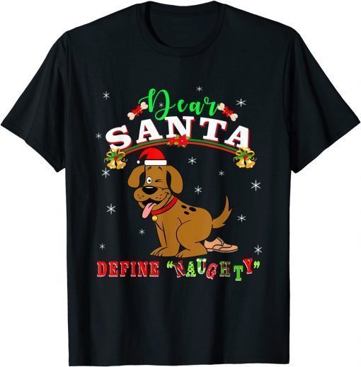 T-Shirt Naughty Novelty Christmas Puppy Dog Adult Humor