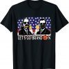 Benjamin franklin & lincoln Beer Let's Go Brandon Halloween T-Shirt