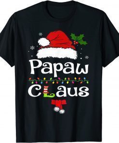 Funny Santa Papaw Claus Christmas Matching Family T-Shirt