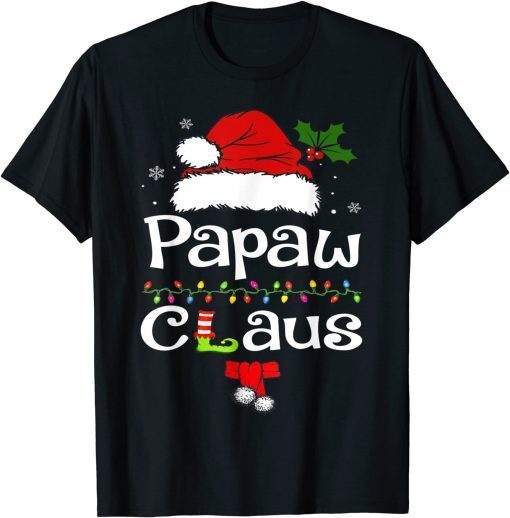 Funny Santa Papaw Claus Christmas Matching Family T-Shirt