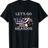 T-Shirt Let's Go Brandon Conservative Anti Liberal US Power Arm Flag