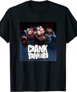 Crank Yankers Elmer, Gladys, and Bobby with Stacked Logo T-Shirt